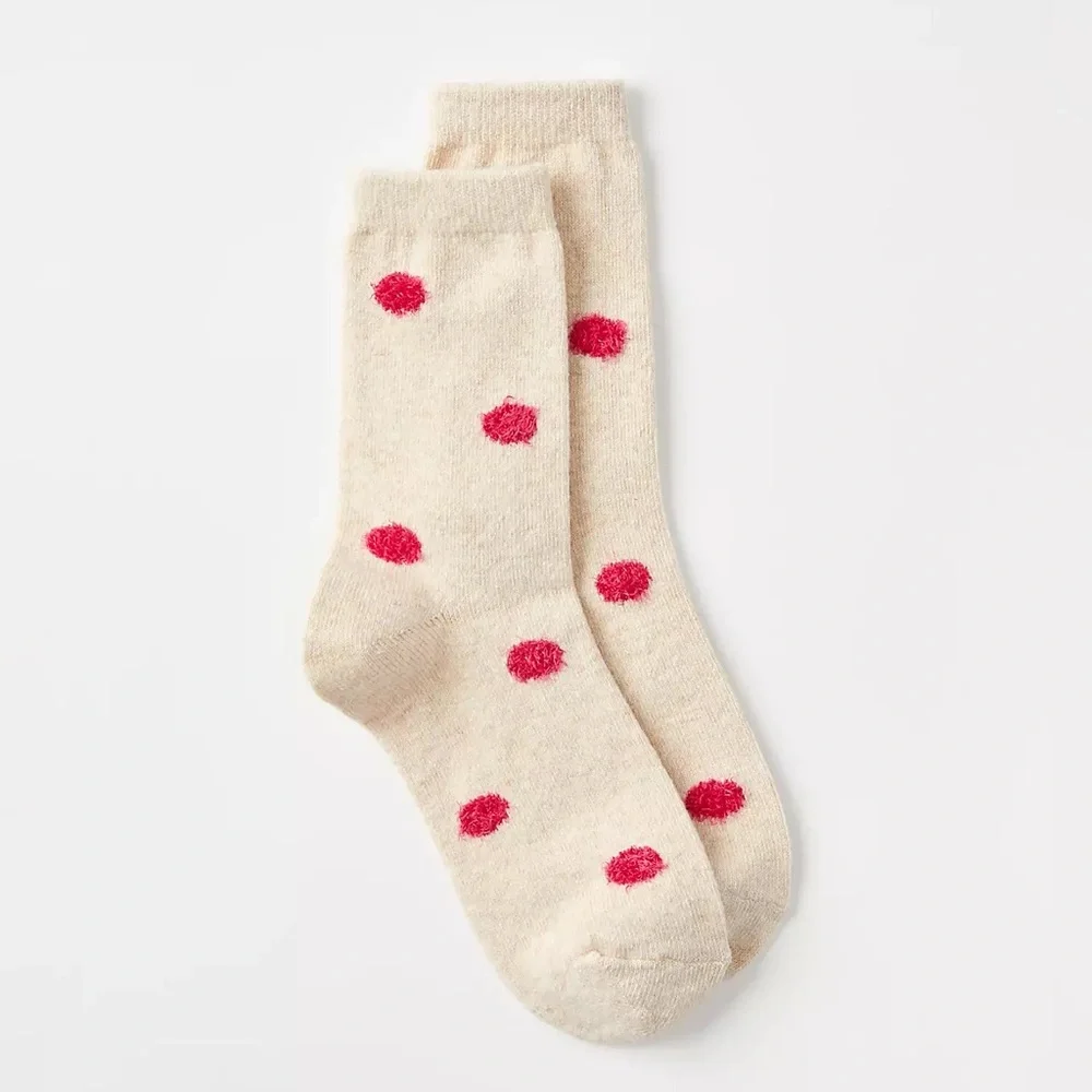 NEW! LOFT One Size Pom Pom Crew Socks